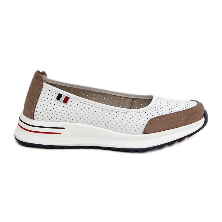 White leather ballerinas White leather ballerinas