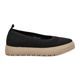 Slip-on women's sneakers on the platform black Slip-on women's sneakers on the platform black