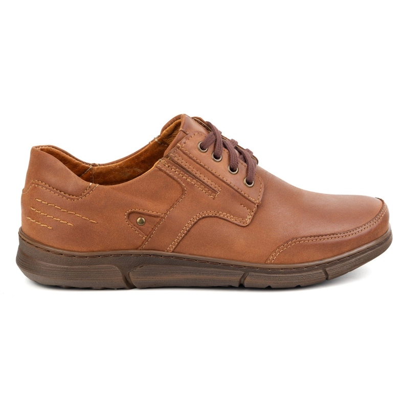 Polbut Men's shoes casual j55 camel brown