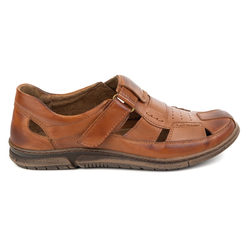 KOMODO Velcro leather shoes 937 brown KOMODO Velcro leather shoes 937 brown