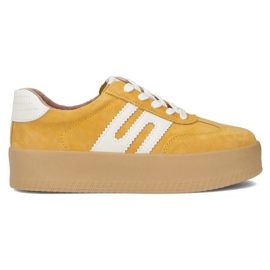 Leather Sneakers Filippo Dp6994/25 Żółty suede yellow Leather Sneakers Filippo Dp6994/25 Żółty suede yellow