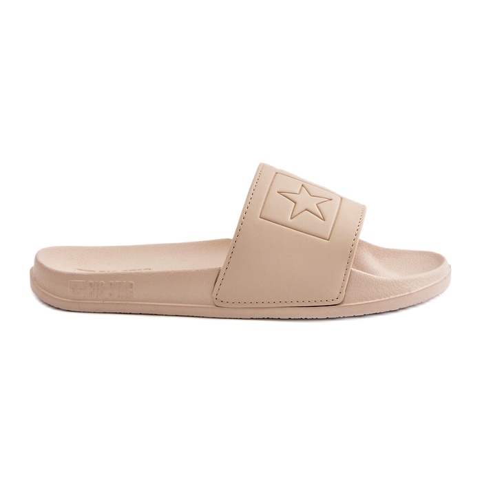 Women's foam flip-flops Big Star OO274043 Beige