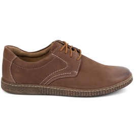 KOMODO Men's leather shoes casual 933/2 brown KOMODO Men's leather shoes casual 933/2 brown