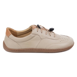 Kampol Barefoot minimalist leather shoes 500/18 cappuccino beige Kampol Barefoot minimalist leather shoes 500/18 cappuccino beige