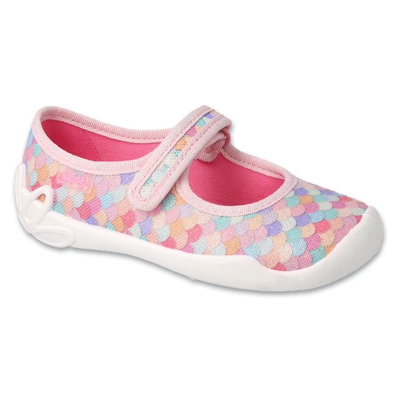 Befado children's slippers with Velcro 114Y514 pink