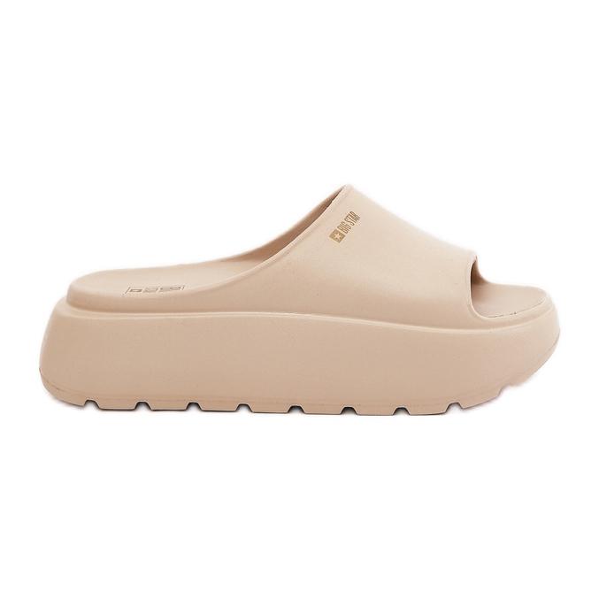 Women's foam slippers on the Big Star RR274A569 platform beige Women's foam slippers on the Big Star RR274A569 platform beige