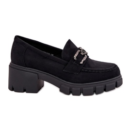 Vinceza Eco suede women's shoes with decoration of Vincez 39921 black Vinceza Eco suede women's shoes with decoration of Vincez 39921 black