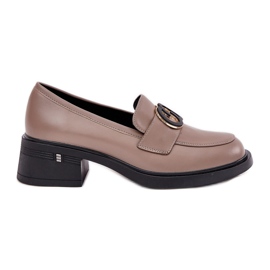 Vinceza 18102 beige leather loafers Vinceza 18102 beige leather loafers