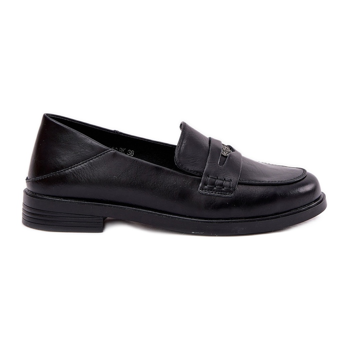 Elegant women's loafers made of Vinceza's natural leather 18100 black Elegant women's loafers made of Vinceza's natural leather 18100 black