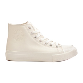 Women's insulated sneakers with eco-leather big star oo274932 white