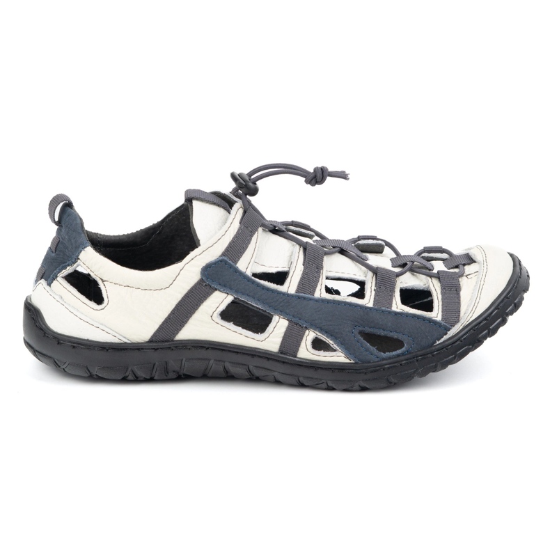 Olivier Men's leather bicycle shoes 262kz white
