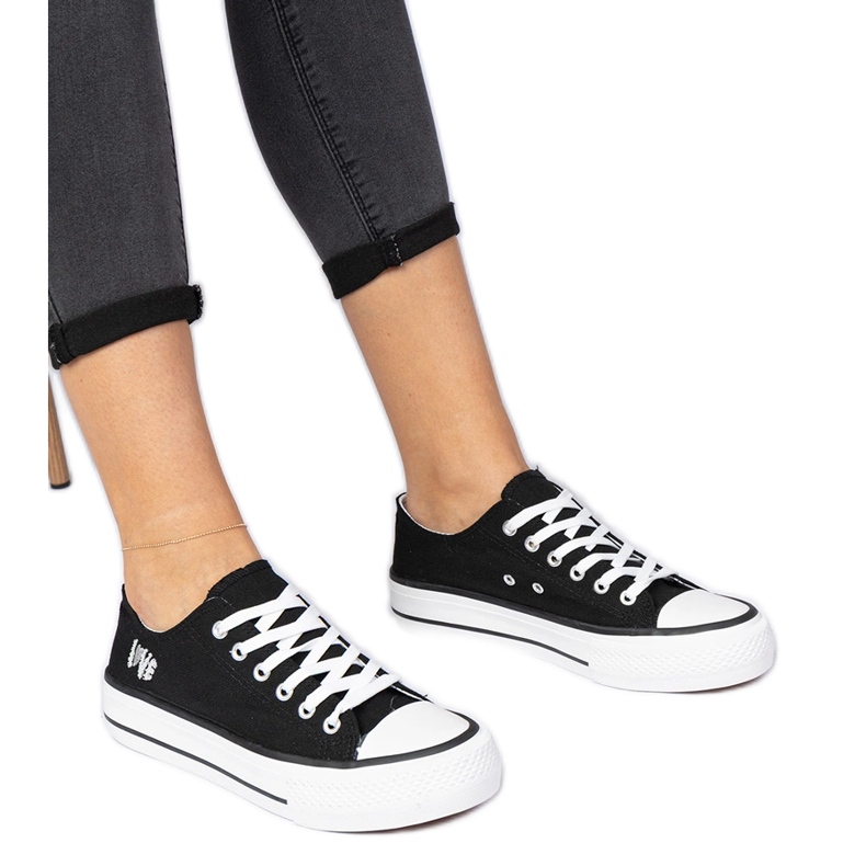 Black classic women's sneakers Black classic women's sneakers