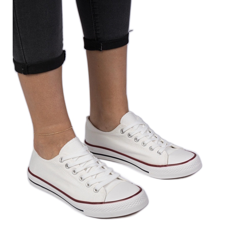 White classic women's sneakers