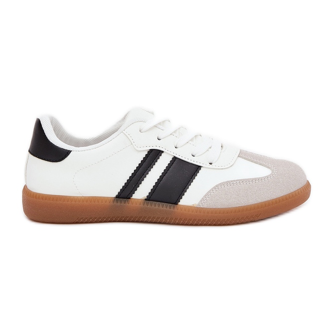 Low women's sneakers with eco leather white Low women's sneakers with eco leather white