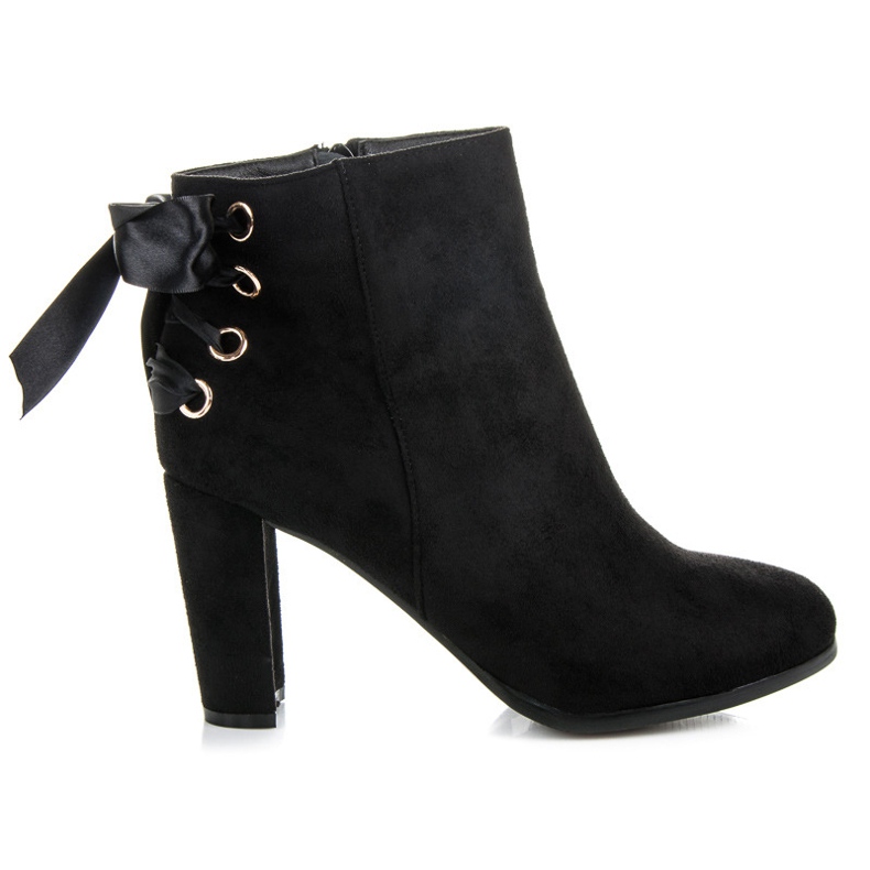 Abloom High Boots With A Ribbon black