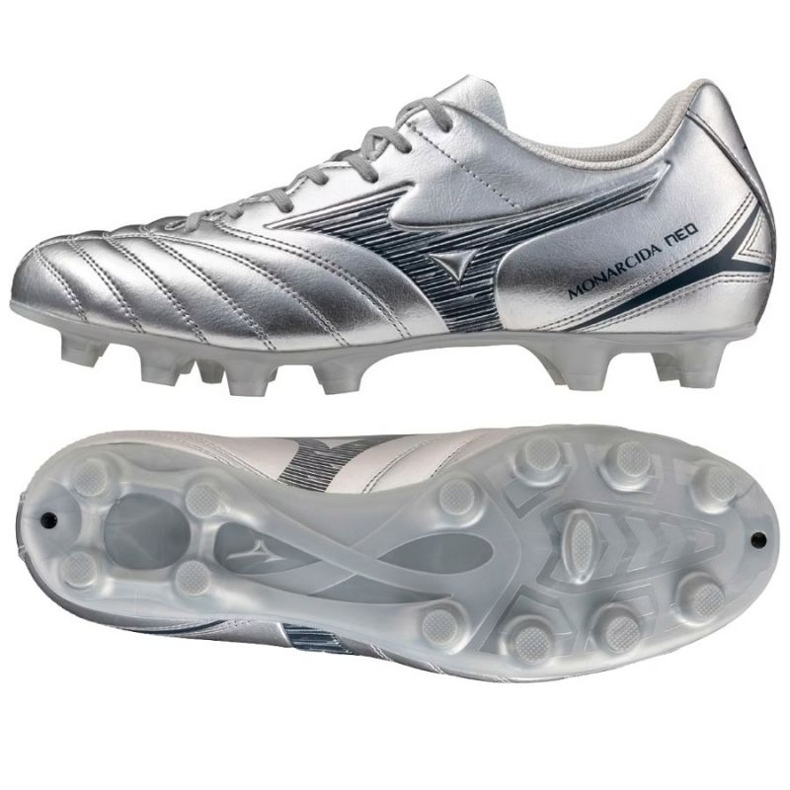 MIZUNO MIZUNO NEO III SELECT P1GA252504 football shoes silver MIZUNO MIZUNO NEO III SELECT P1GA252504 football shoes silver