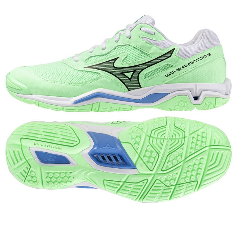 Mizuno Wave Phantom 3 x1ga226002 handball shoes green Mizuno Wave Phantom 3 x1ga226002 handball shoes green