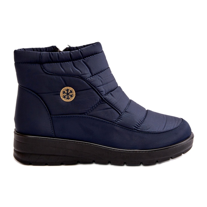 News Women's Snow Boots Insulated Navy Blue