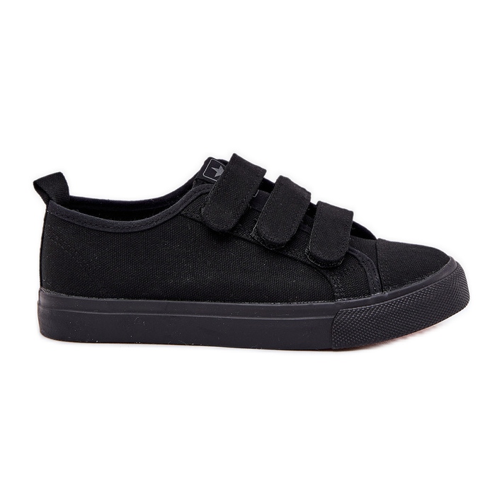 Youth low Velcro sneakers black