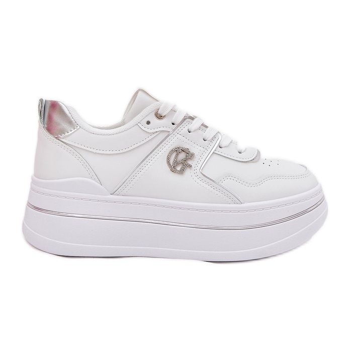 Women's Platform Sports Shoes White Women's Platform Sports Shoes White