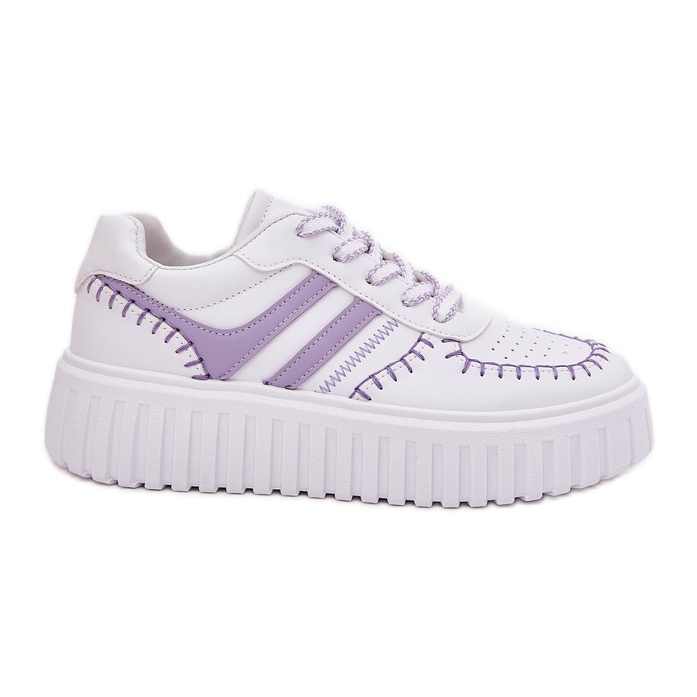 Women's Platform Sneakers, Purple violet