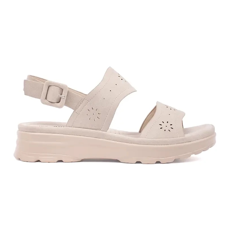 Goodin Light -beige light sandals on a thick sole