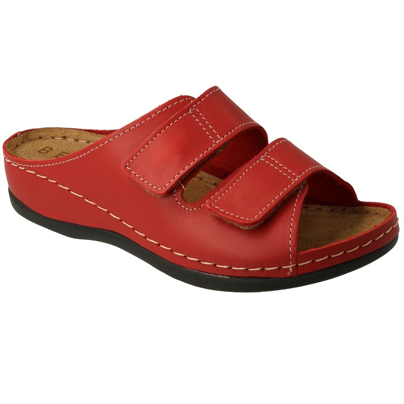 Dr.orto Befado Women's Leather Slippers 158D283 Red