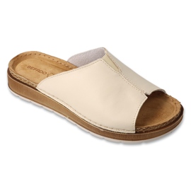 Befado Women's Leather Slippers 158D279 Beige Befado Women's Leather Slippers 158D279 Beige