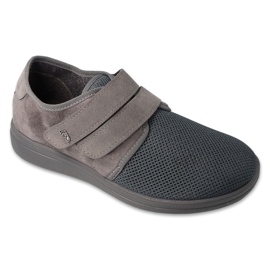 Dr.orto Befado men's Velcro shoes PU 074m001 gray grey Dr.orto Befado men's Velcro shoes PU 074m001 gray grey