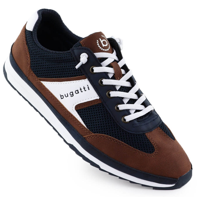 Men's sports shoes casual navy blue bugatti rr153131