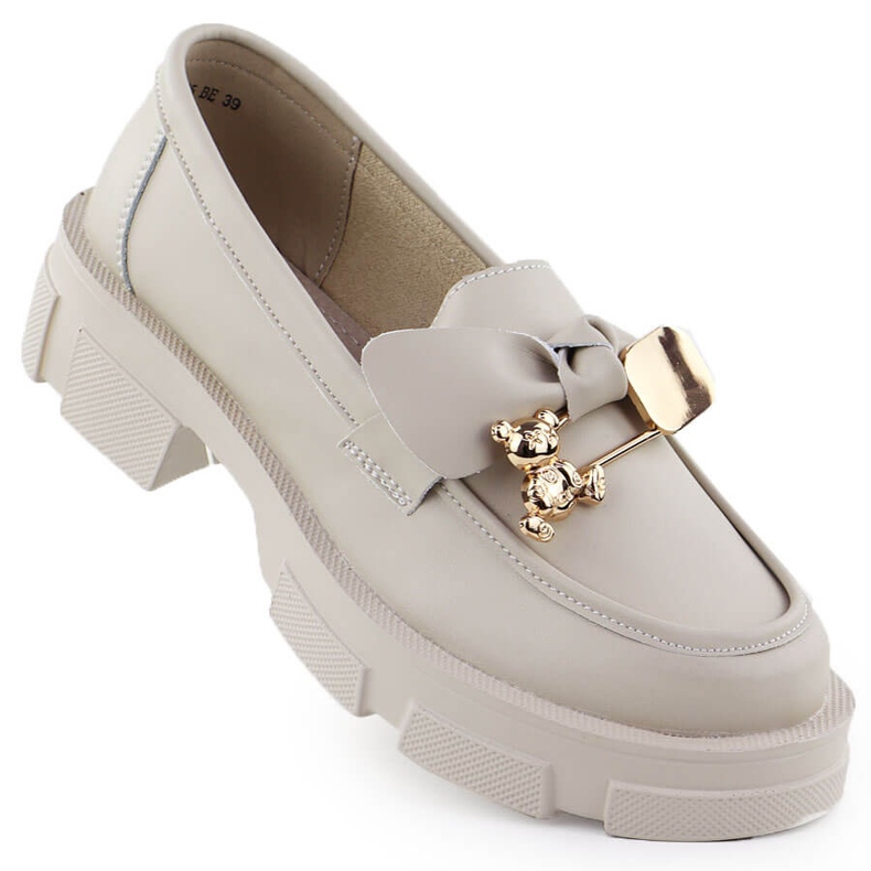 Leather women's heels Filippo DP610 leather beige