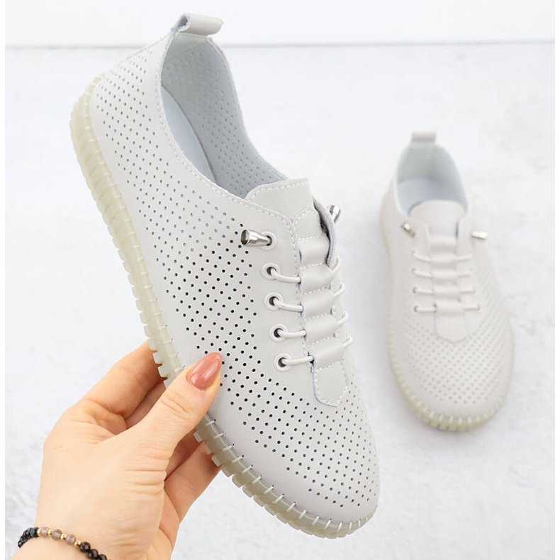 Women's openwork shoes slipped beige Filippo dp6140