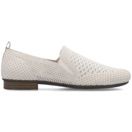 Women's textile shoes openwork beige rieker 51969-90