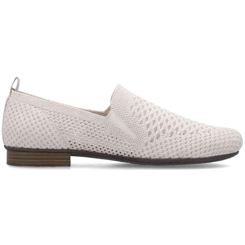 Women's textile shoes openwork beige rieker 51969-90
