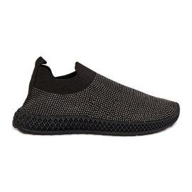 S.Barski Slocked women's sports shoes with TW121 decoration black S.Barski Slocked women's sports shoes with TW121 decoration black