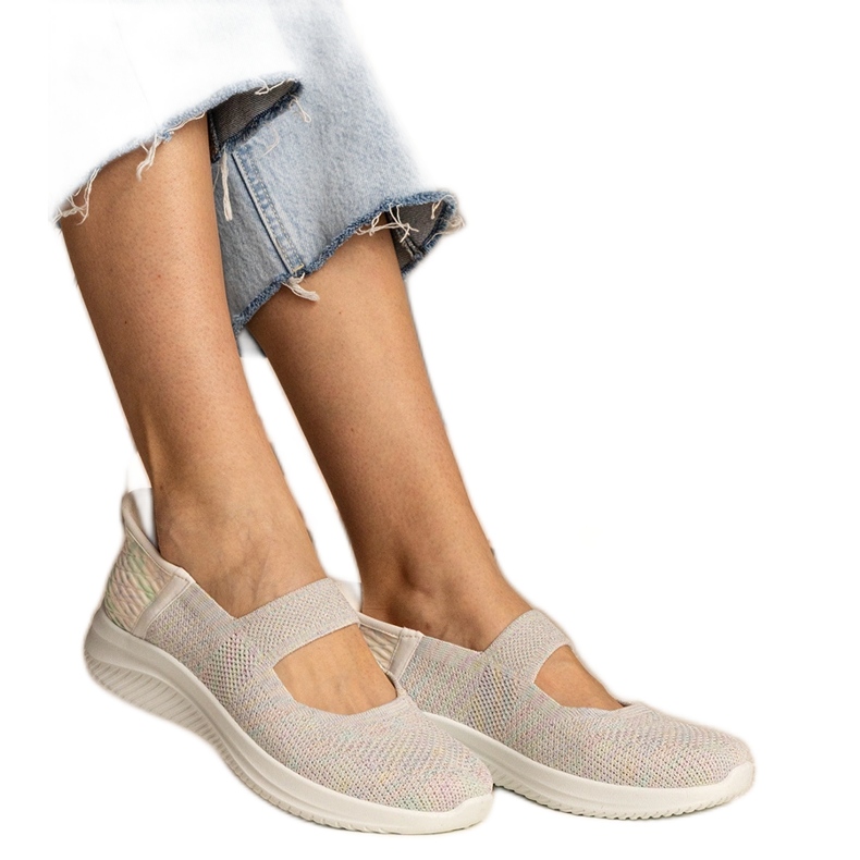 Colorful women's sneakers on a pressed sole multicolored