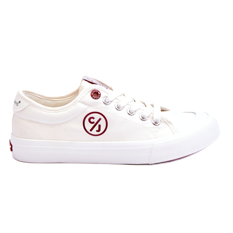 Women's Cross Jeans Fabric Sneakers LL2R4043 White