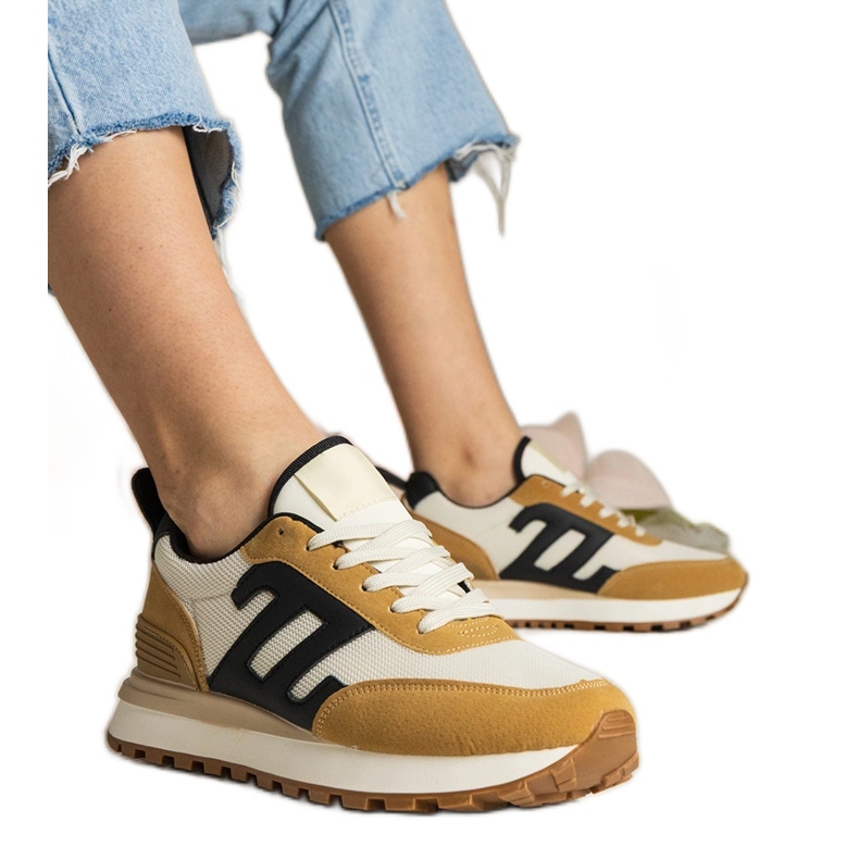 Brown women's sports sneakers