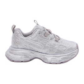 Women's sneakers decorated with silver zircons Women's sneakers decorated with silver zircons