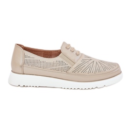 Women's shoes, openwork golden golden shoes