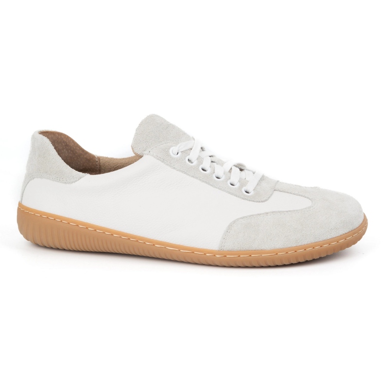 WASAK Barefoot men's minimalist leather shoes 0742W white peas WASAK Barefoot men's minimalist leather shoes 0742W white peas