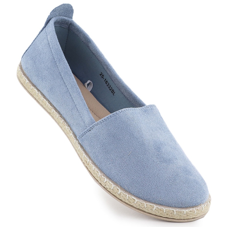 Espadrilles Women's sliding suede blue potocki py16332