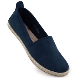 Women's espadrilles inserted in suede navy blue potocki py16332 Women's espadrilles inserted in suede navy blue potocki py16332