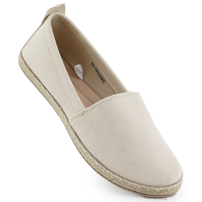 Espadrilles Women's inserted suede beige Potocki py16332