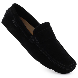 Men's leather loafers Black Big Star RR174049 beige Men's leather loafers Black Big Star RR174049 beige