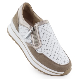 Leather sports shoes Sneakers white Filippo DP6777 Leather sports shoes Sneakers white Filippo DP6777