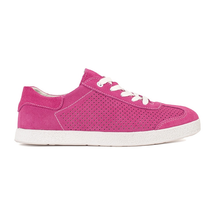 Goodin Pink openwork sneakers made of natural leather