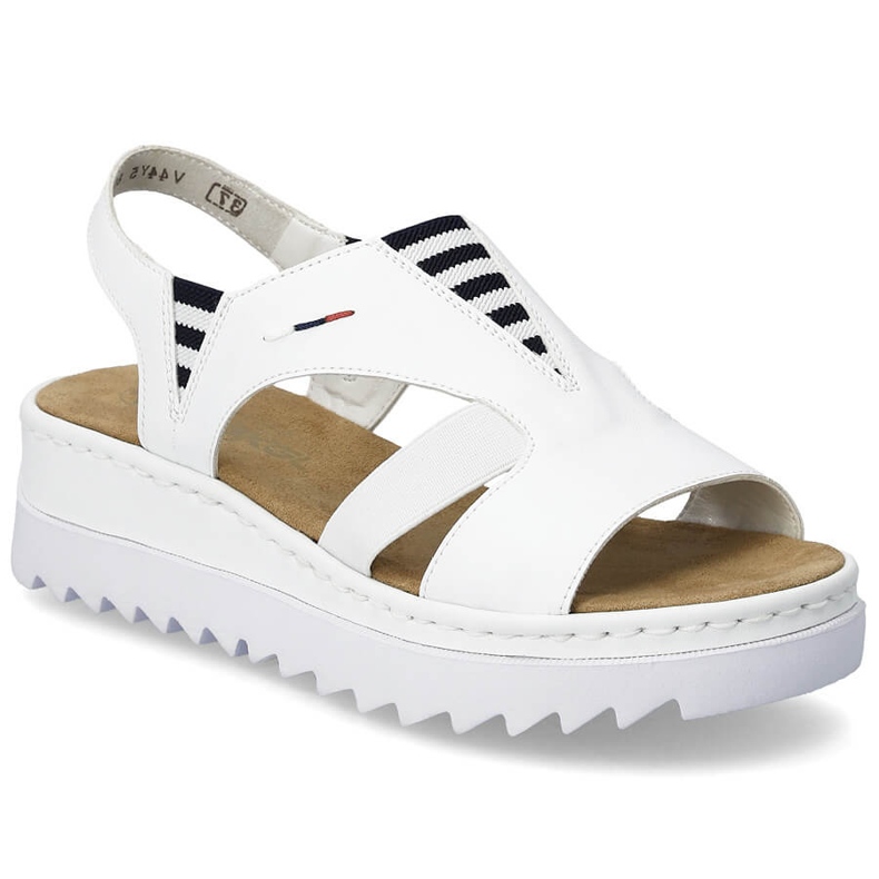 Women's sandals on wedges slipped white rieker v44y5-80 Women's sandals on wedges slipped white rieker v44y5-80
