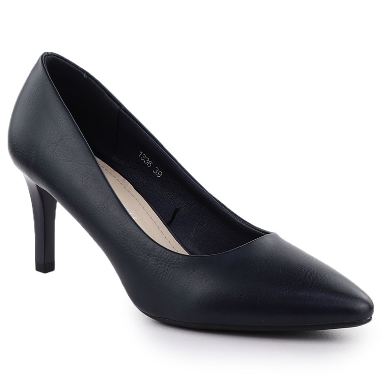 High heels women's navy blue Sergio Leone 1336