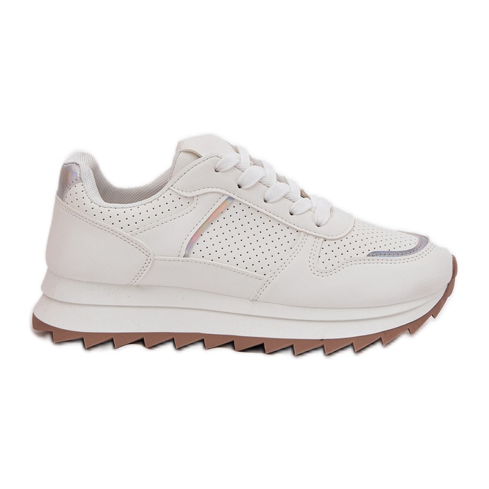 Women's Platform Sports Shoes White Women's Platform Sports Shoes White